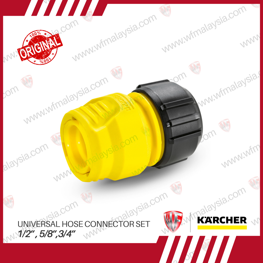 KARCHER UNIVERSAL HOSE CONNECTOR 1/2", 5/8", 3/4" Universal use for